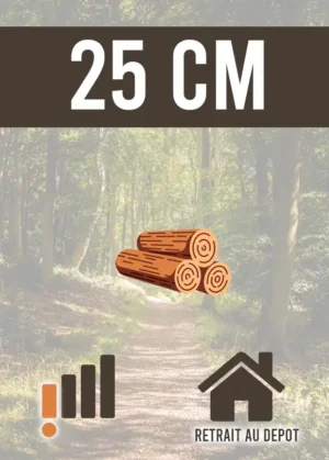 Bûches de 25 cm — Retrait au dépôt