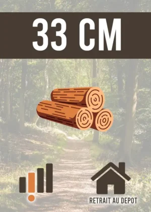 Bûches de 33 cm — Retrait au dépôt
