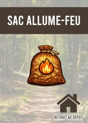 Sacs d'allume-feu — Retrait au dépôt