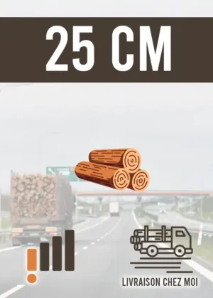 Bûches de 25 cm