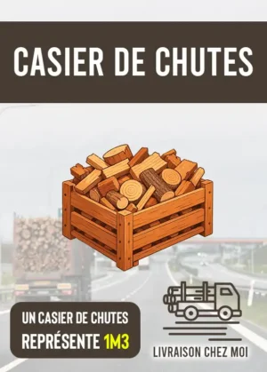 Casier de chutes de bois